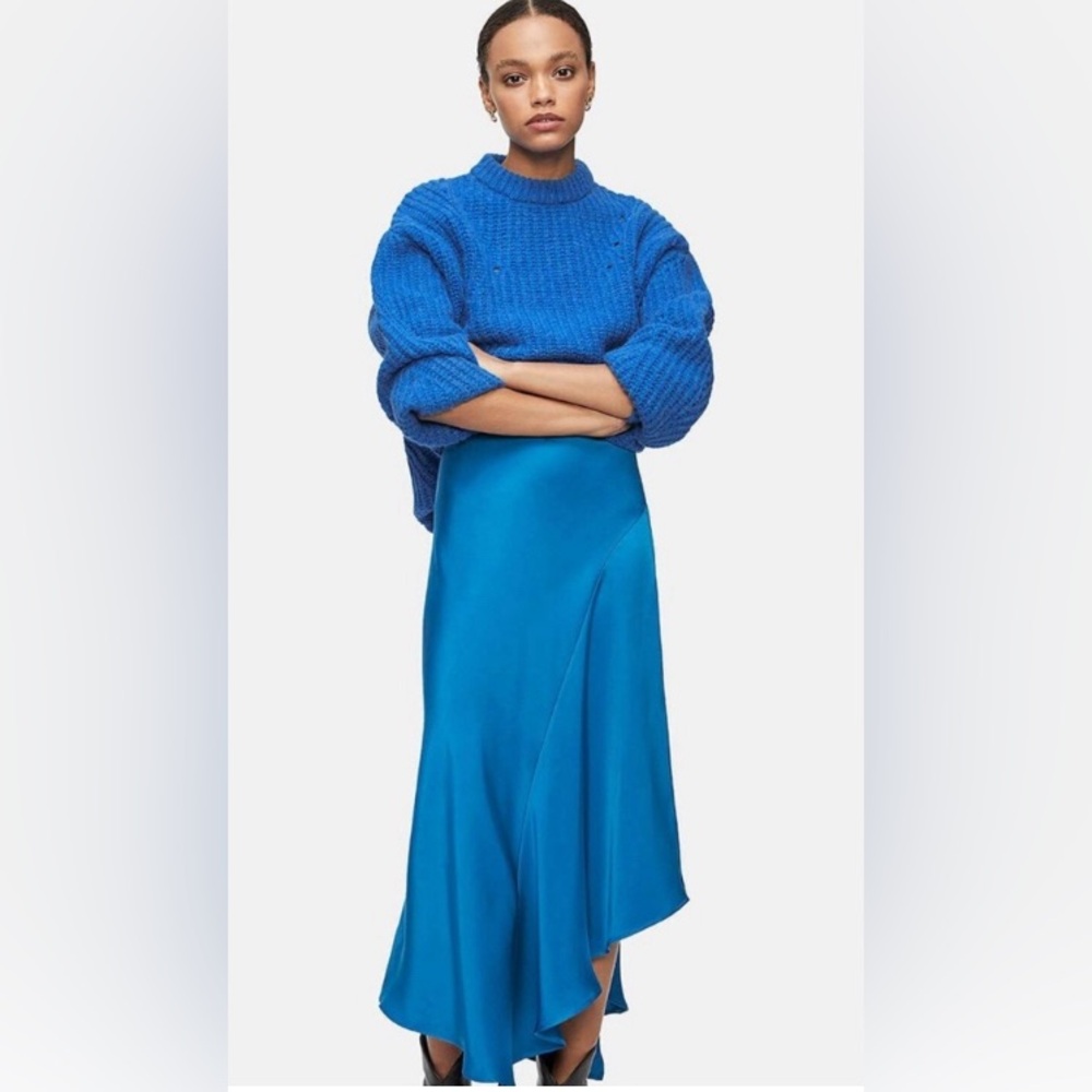 Anine Bing Blue Asymmetrical Skirt